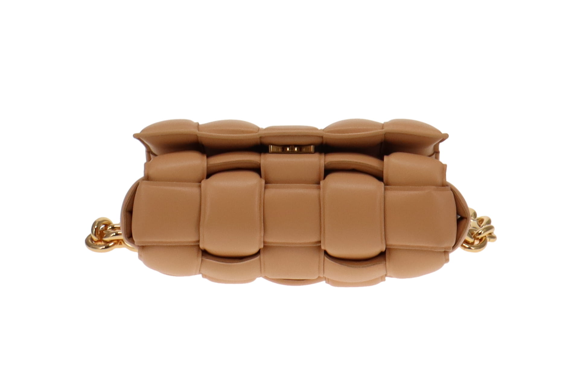 Bottega Veneta Almond Leather Padded Chain Cassette