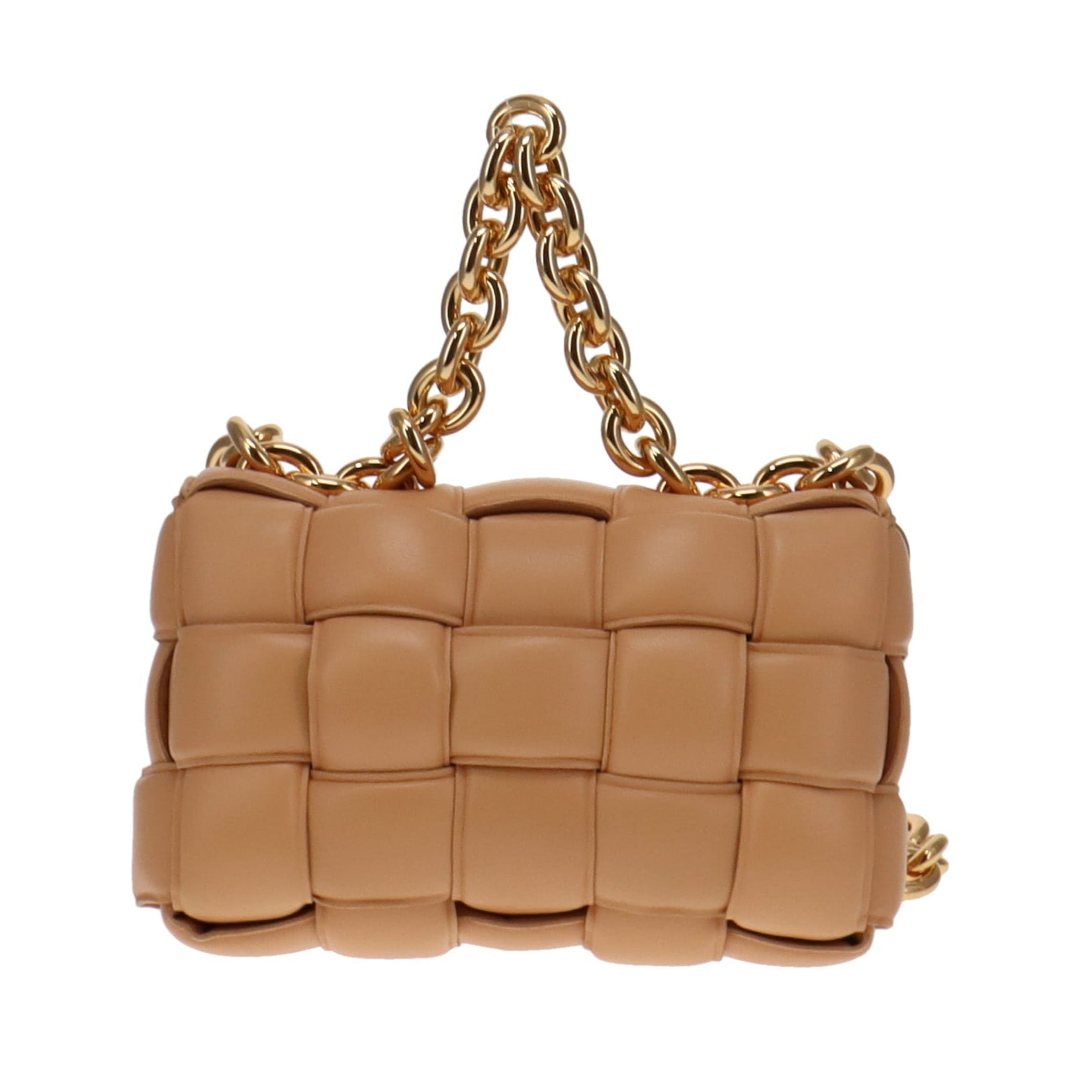 Bottega Veneta Almond Leather Padded Chain Cassette
