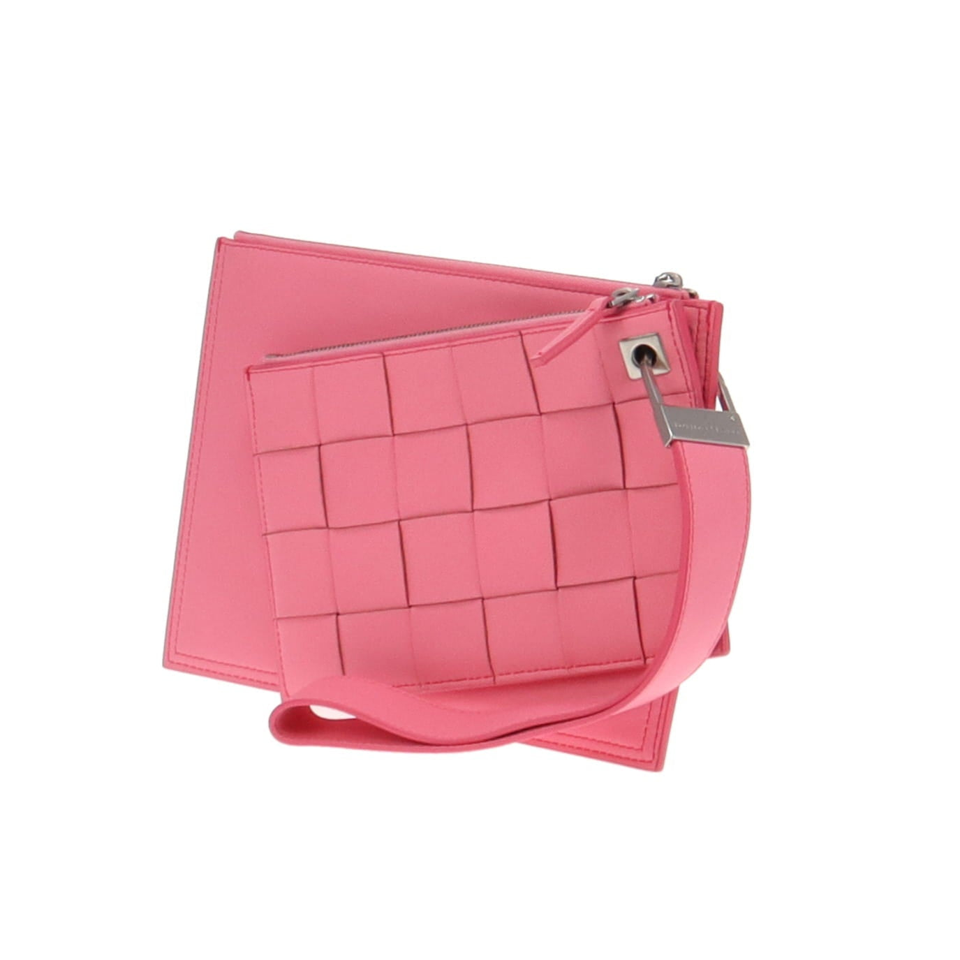 Bottega Veneta Maxi Intrecciato Pouch Rosa