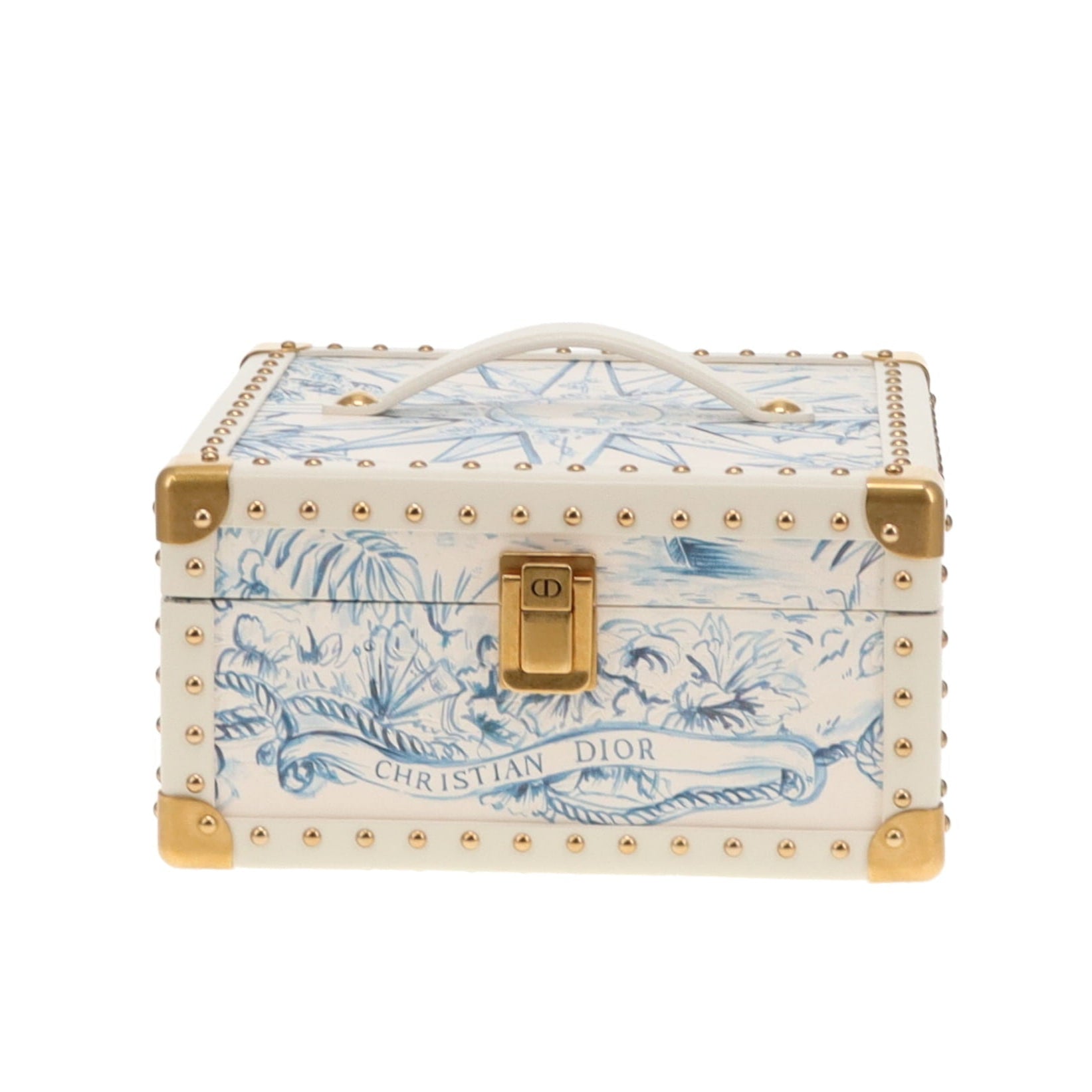 Dior Micro Lady Dior with Small Trunk Blue Multicolour Reve D'Infini Sbalzo Calfskin