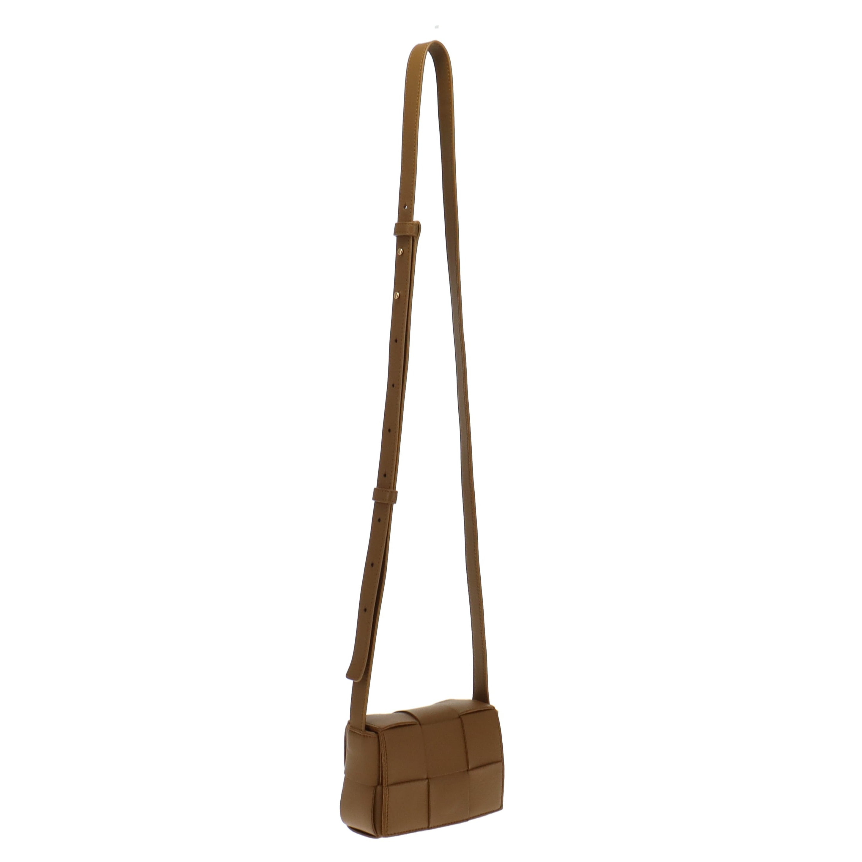 Bottega Veneta Caramel Mini Intreccio Leather Candy Cassette