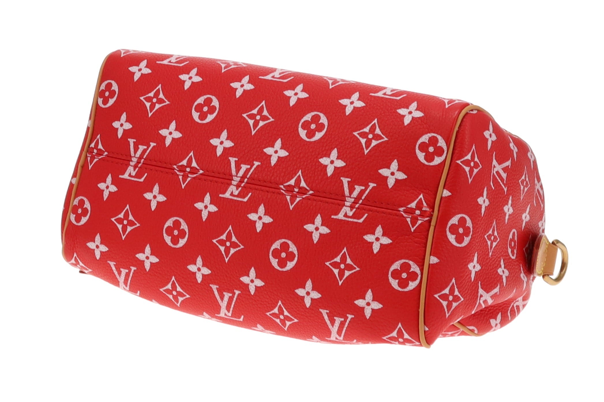 Louis Vuitton Rare Red Leather Pharrell Williams P9 Speedy 25 Shoulder Bag (NFID)