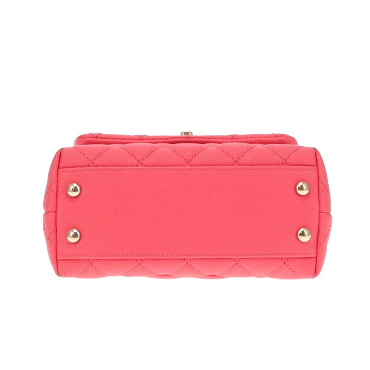 Chanel Hot Pink Caviar Mini Coco Handle 2020