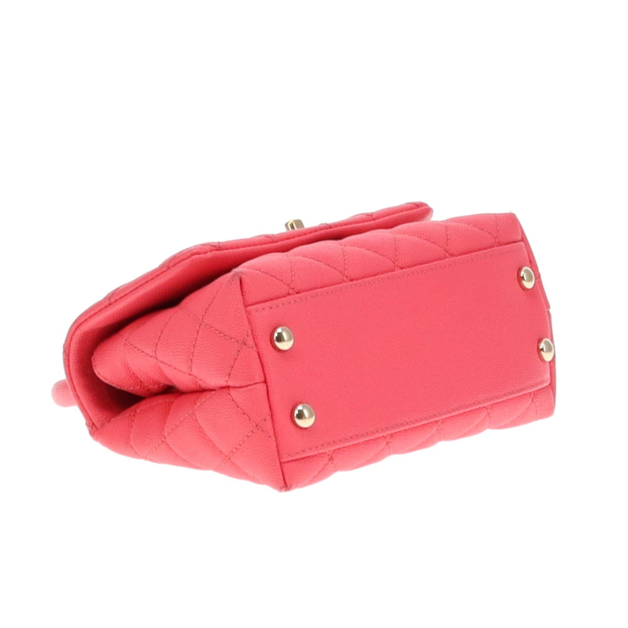 Chanel Hot Pink Caviar Mini Coco Handle 2020