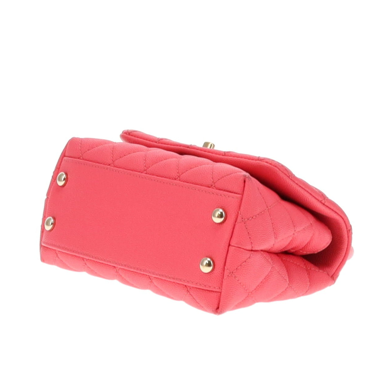 Chanel Hot Pink Caviar Mini Coco Handle 2020