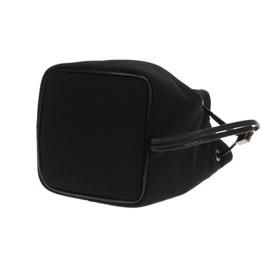 Gucci Black Vintage Canvas Drawstring Pouch