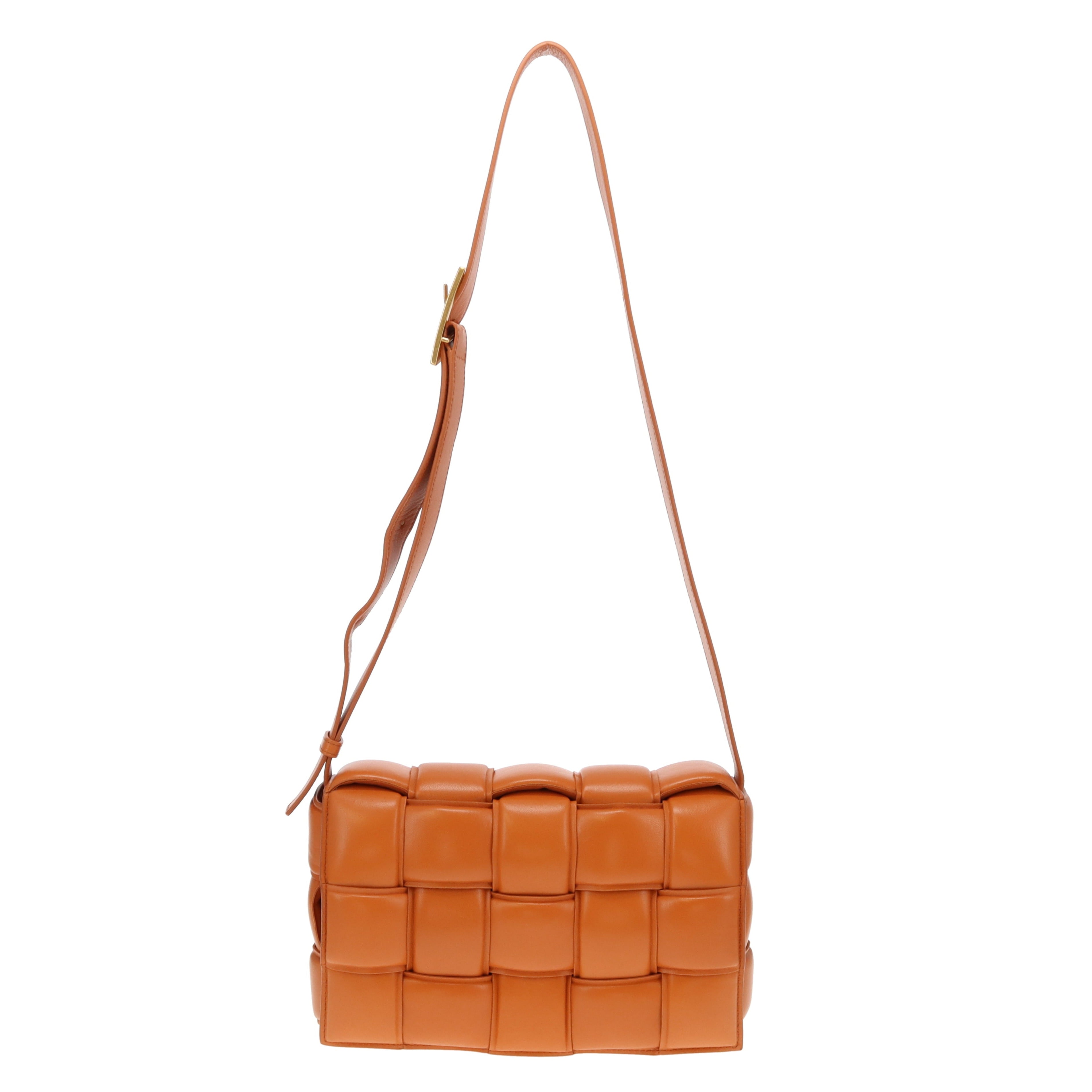 Bottega Veneta Clay Nappa Leather Maxi Weave Padded Cassette