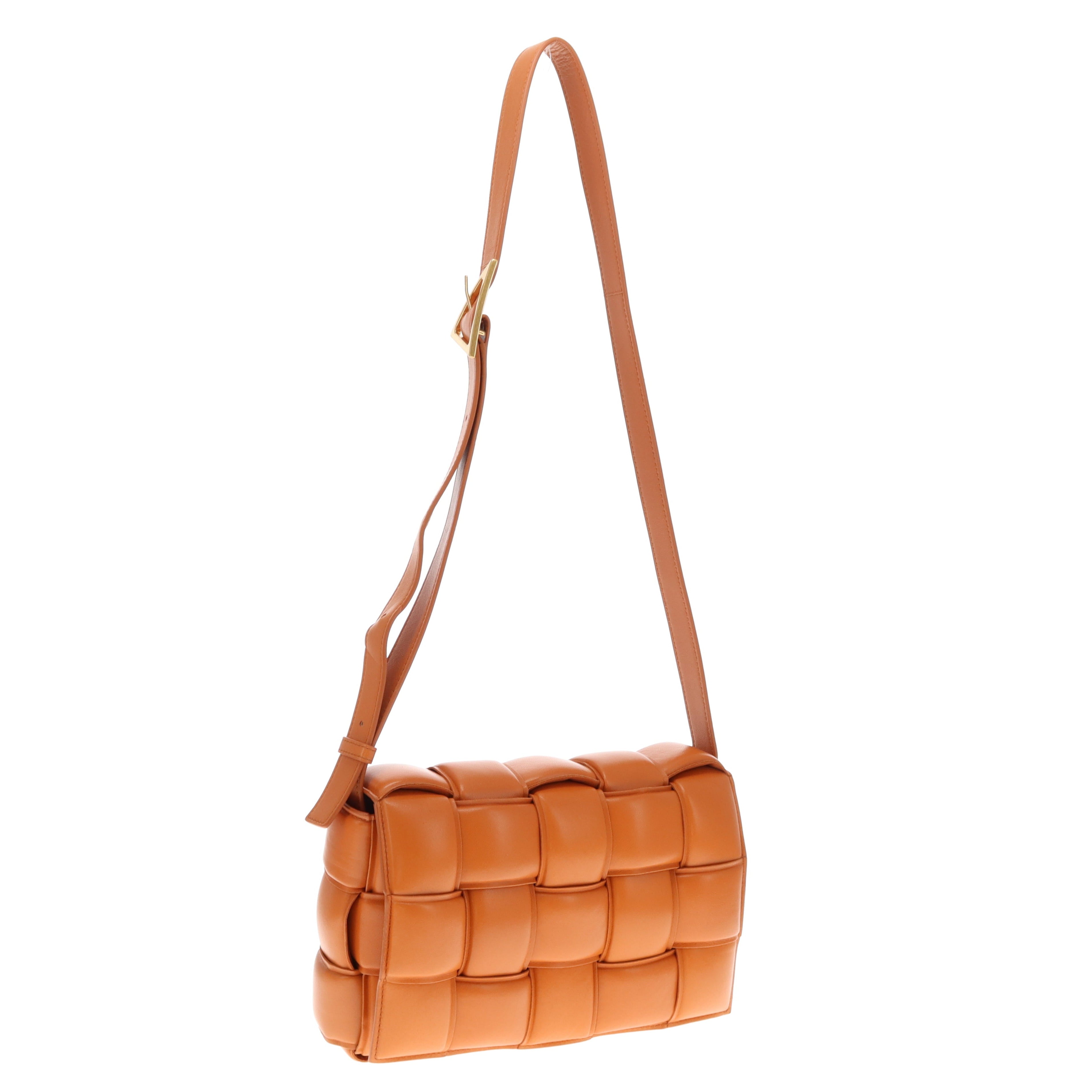 Bottega Veneta Clay Nappa Leather Maxi Weave Padded Cassette