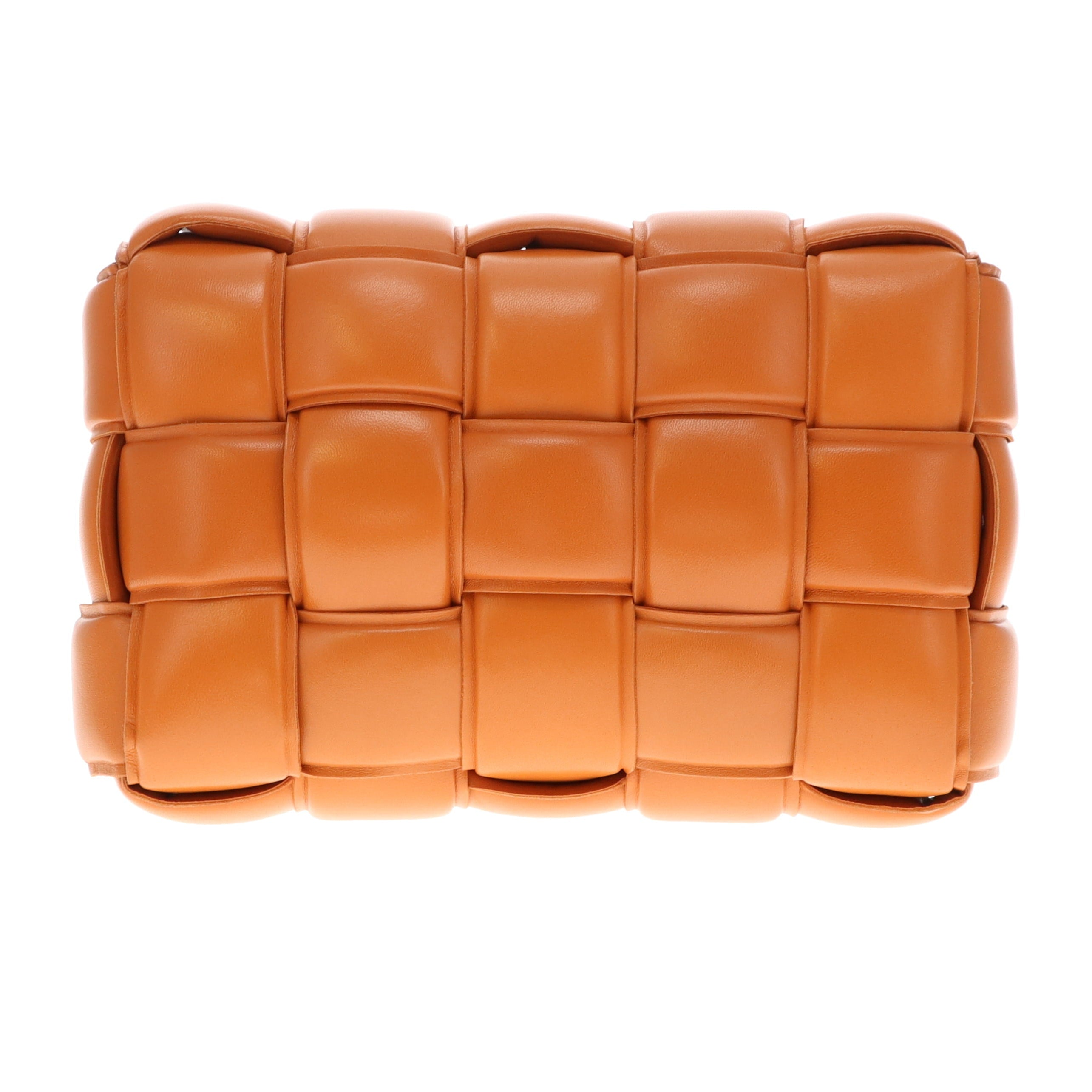 Bottega Veneta Clay Nappa Leather Maxi Weave Padded Cassette