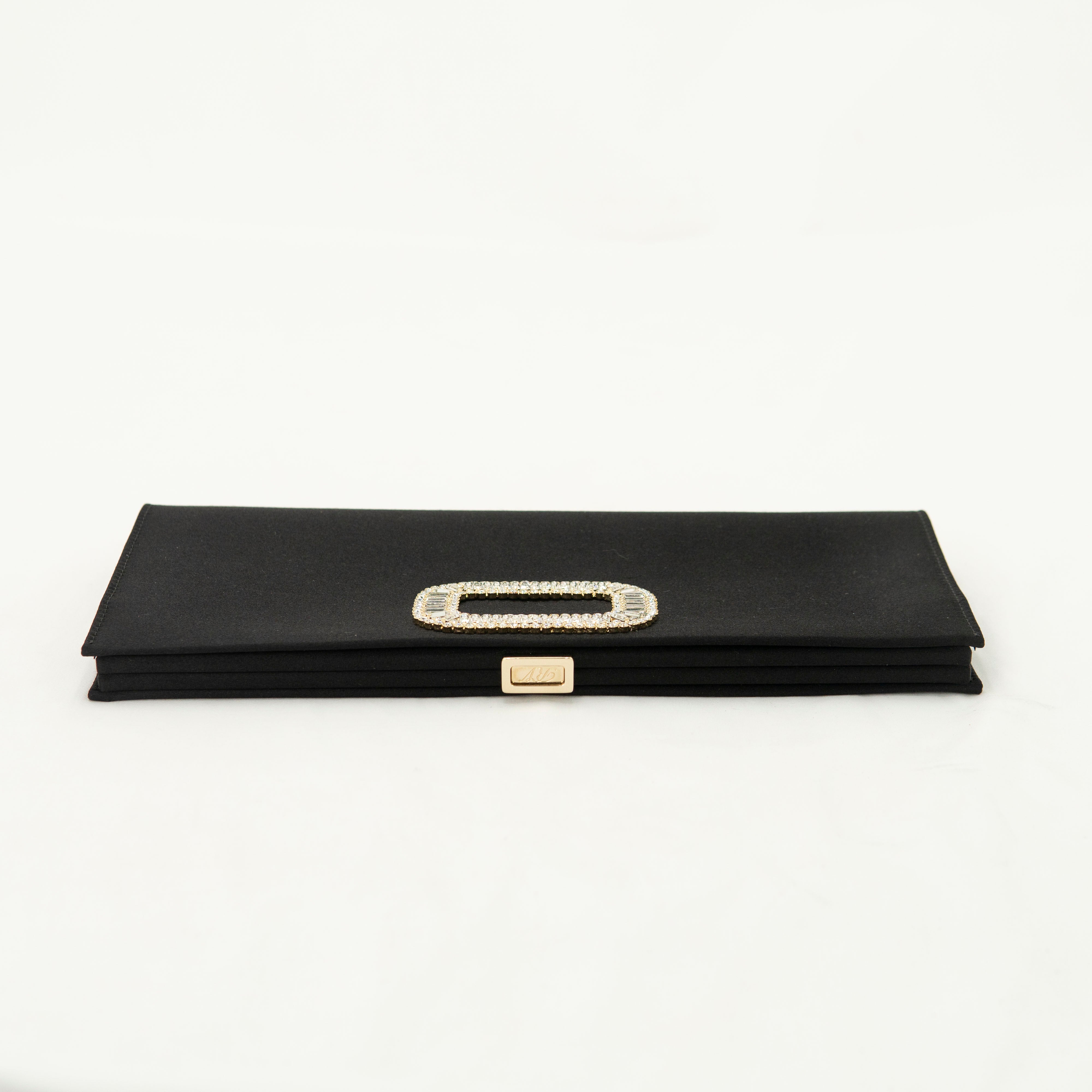 Rv Roger Vivier long satin charity dinner bag
