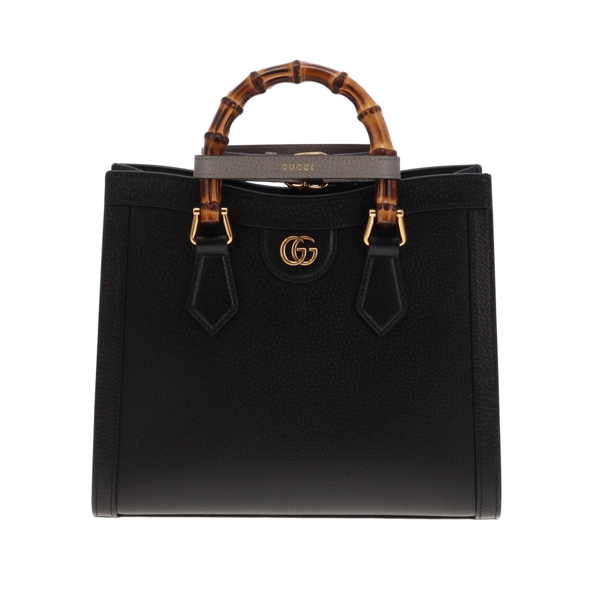 Gucci Black Leather Small Diana Tote Bag