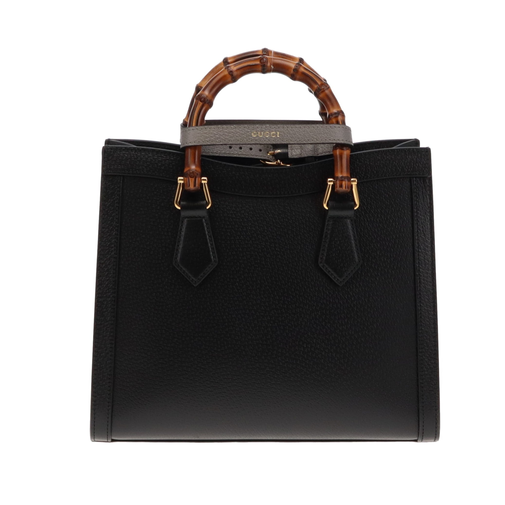 Gucci Black Leather Small Diana Tote Bag
