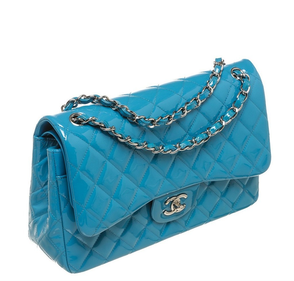 Chanel Jumbo Flap Shoulder Bag Blue
