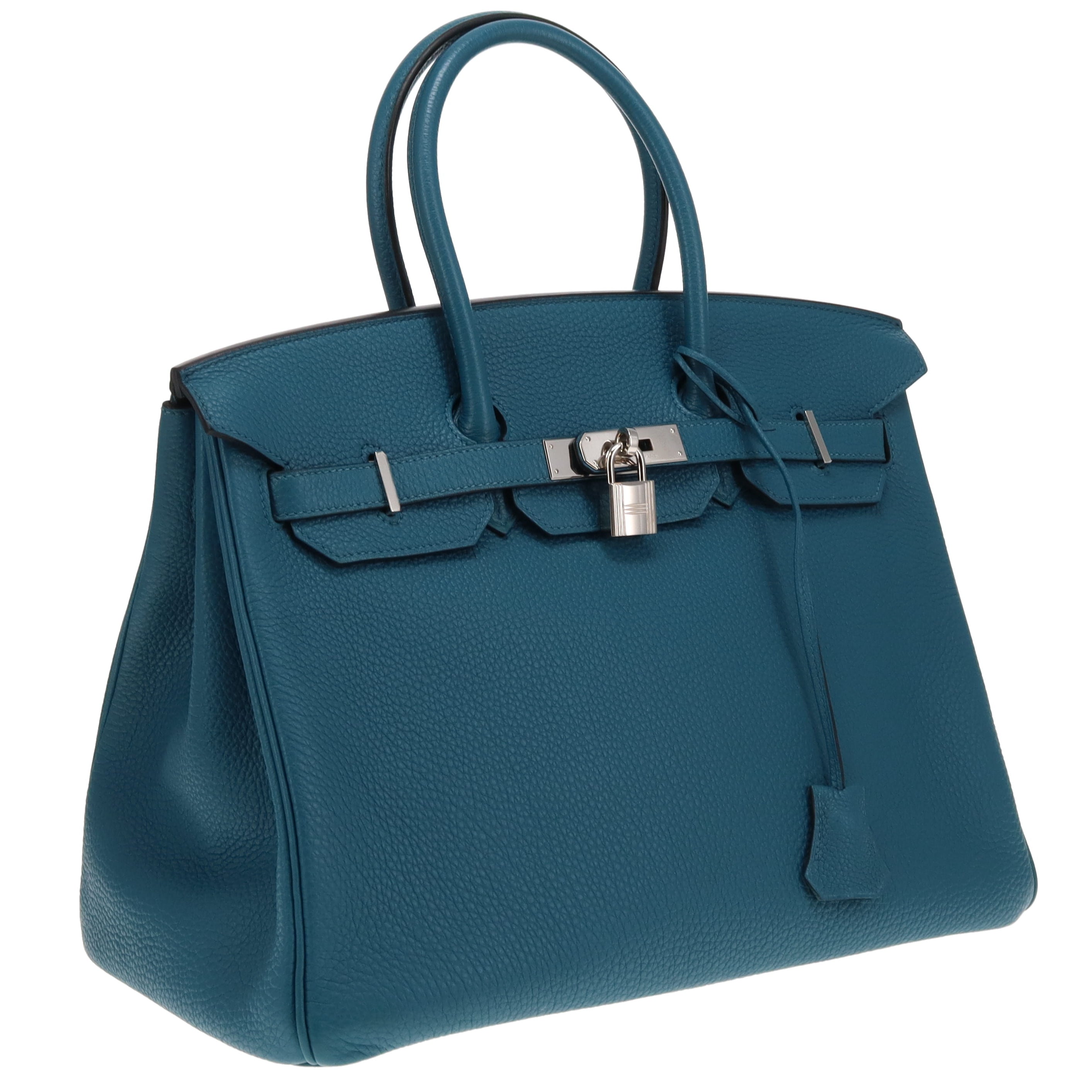 Hermes Blue Izmir Togo Birkin 35 2012 (P in a square)