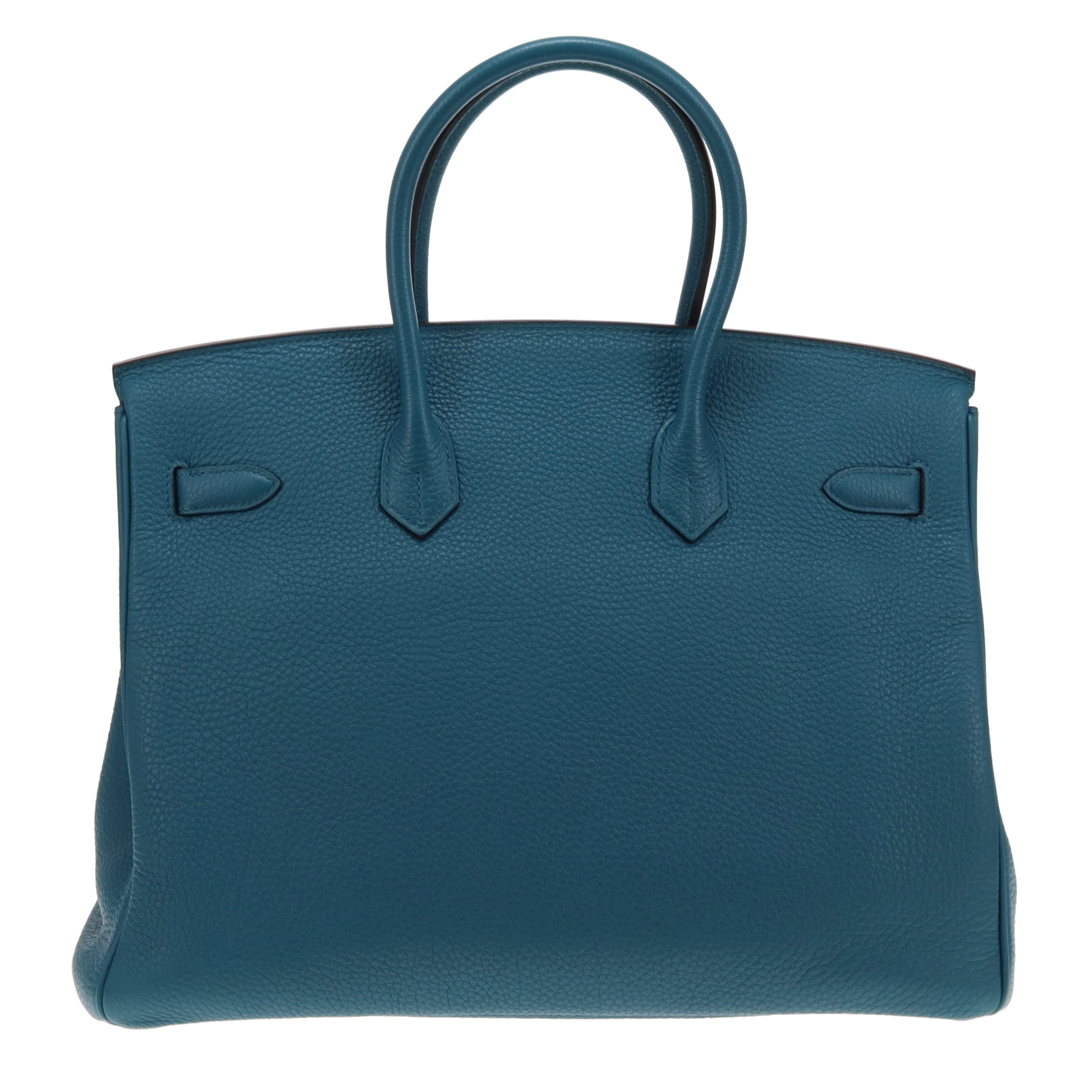 Hermes Blue Izmir Togo Birkin 35 2012 (P in a square)