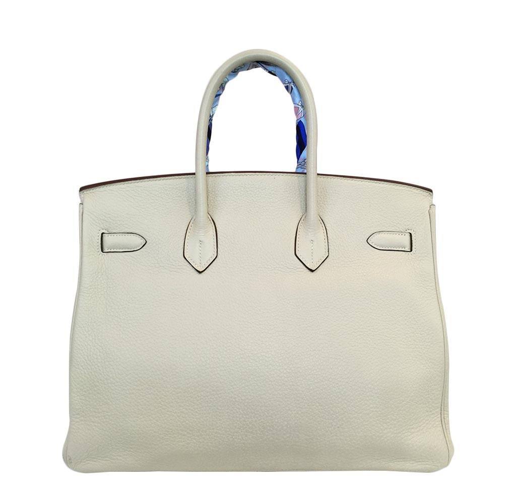 Hermès Birkin 35 Craie Bag PHW