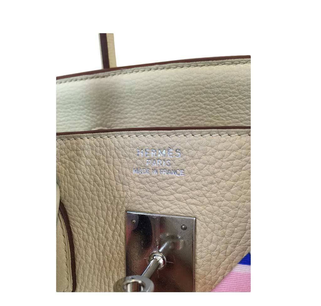 Hermès Birkin 35 Craie Bag PHW
