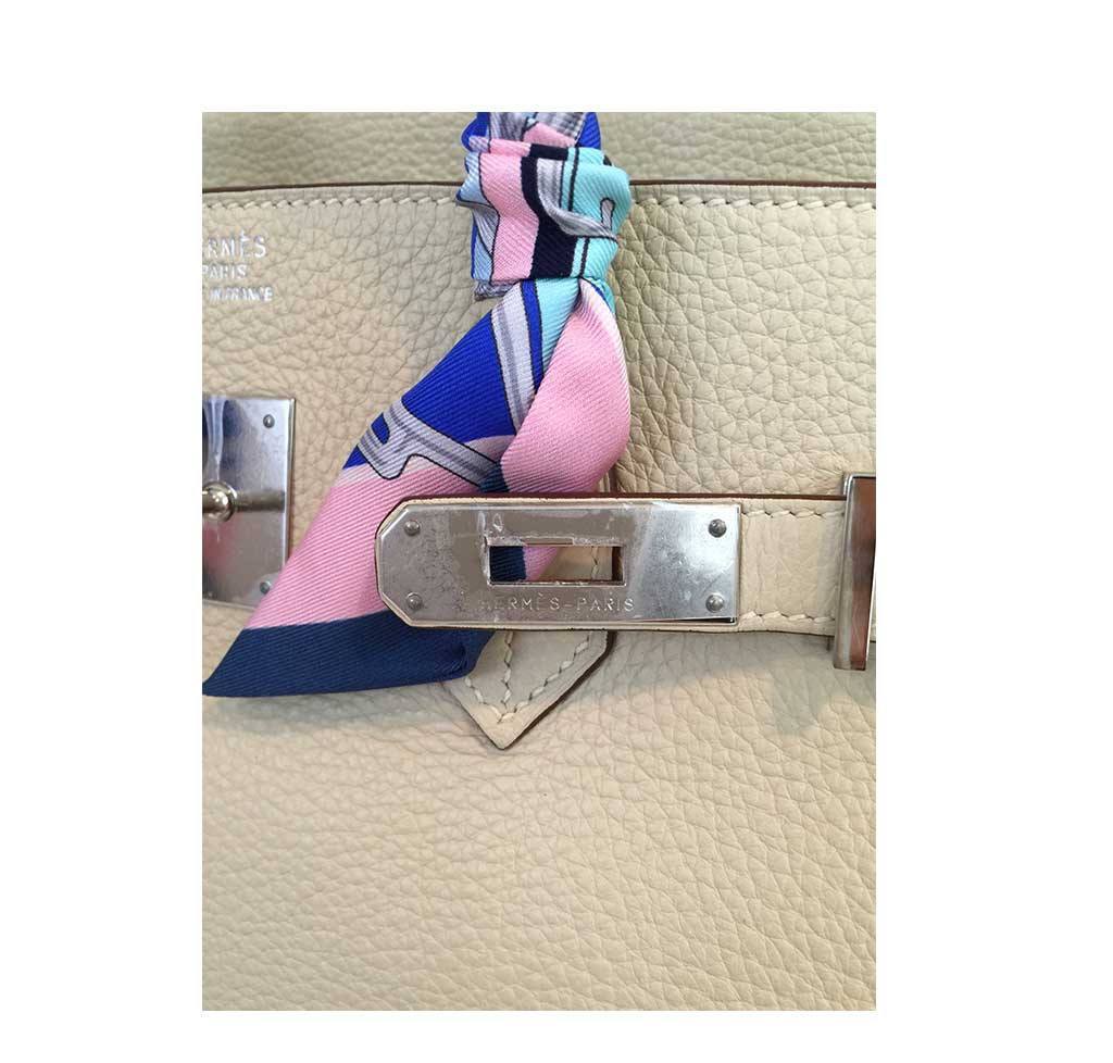 Hermès Birkin 35 Craie Bag PHW