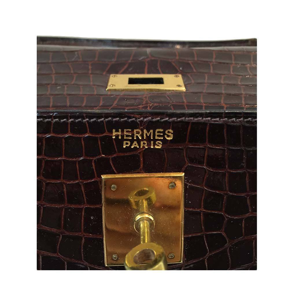 Hermès Vintage Kelly Crocodile Bag 32cm