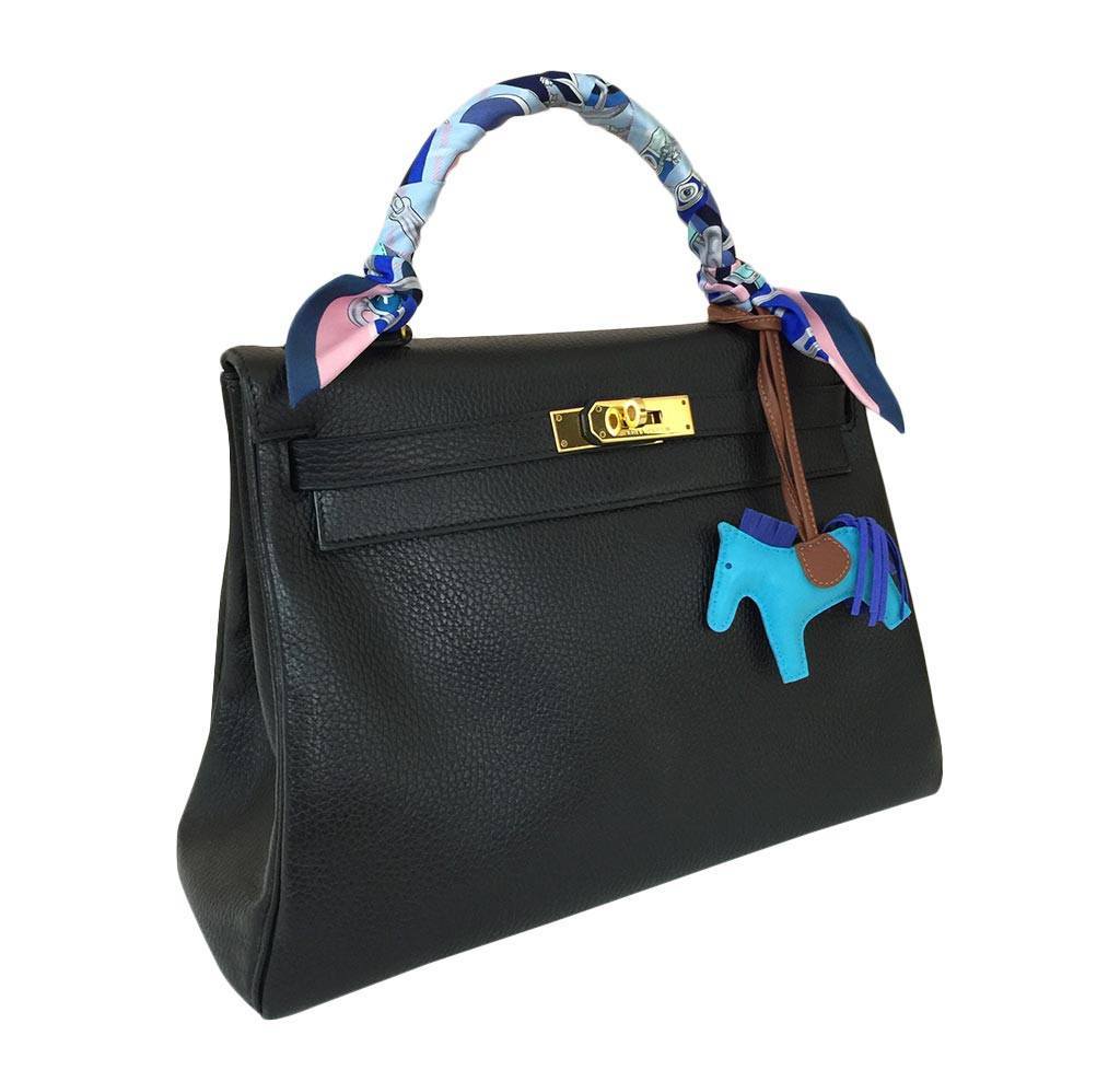 Hermès Kelly 32 Black Bag GHW