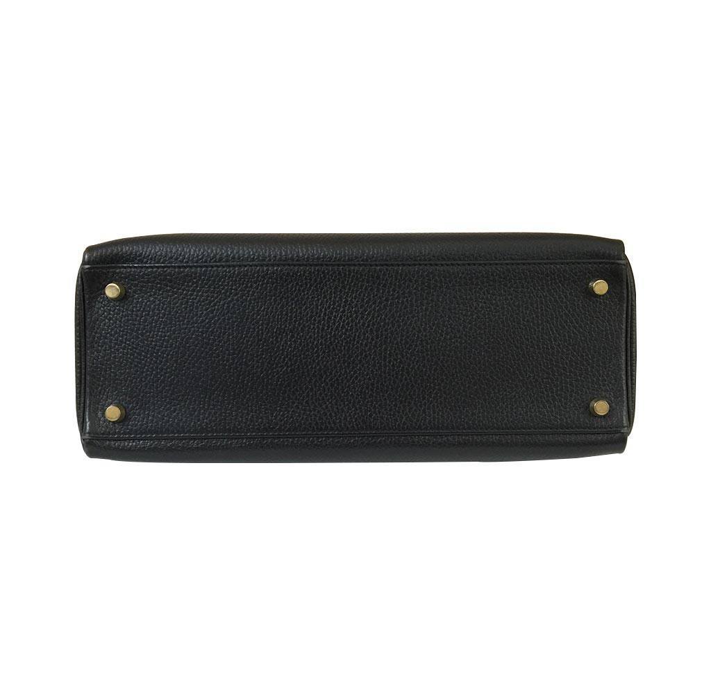 Hermès Kelly 32 Black Bag GHW