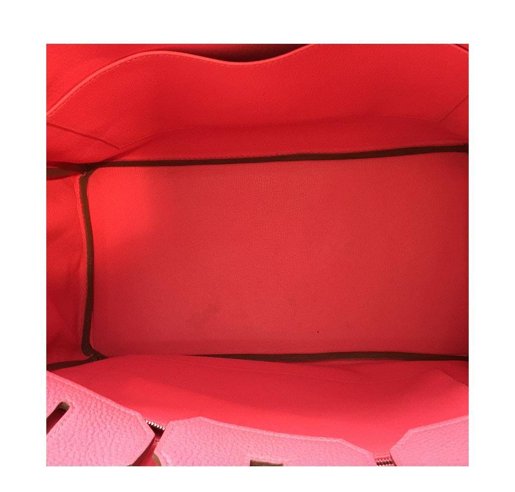 Hermès Birkin 35 Rose Lipstick PHW