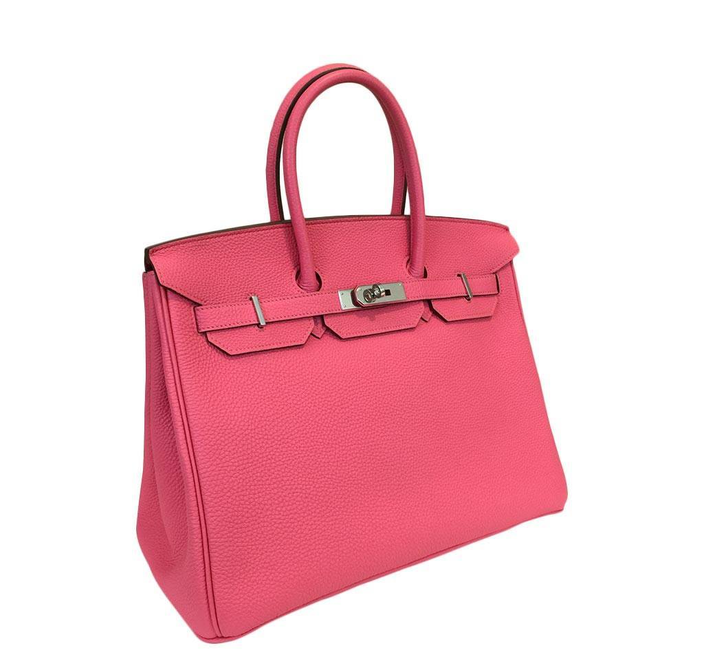 Hermès Birkin 35 Rose Lipstick PHW