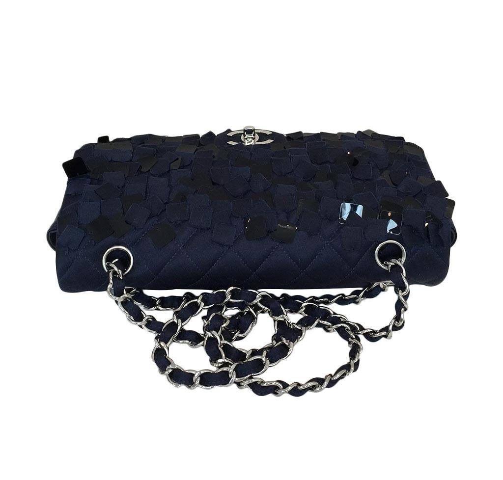 Chanel Medium Double Flap Bag Navy Blue - Limited Edition