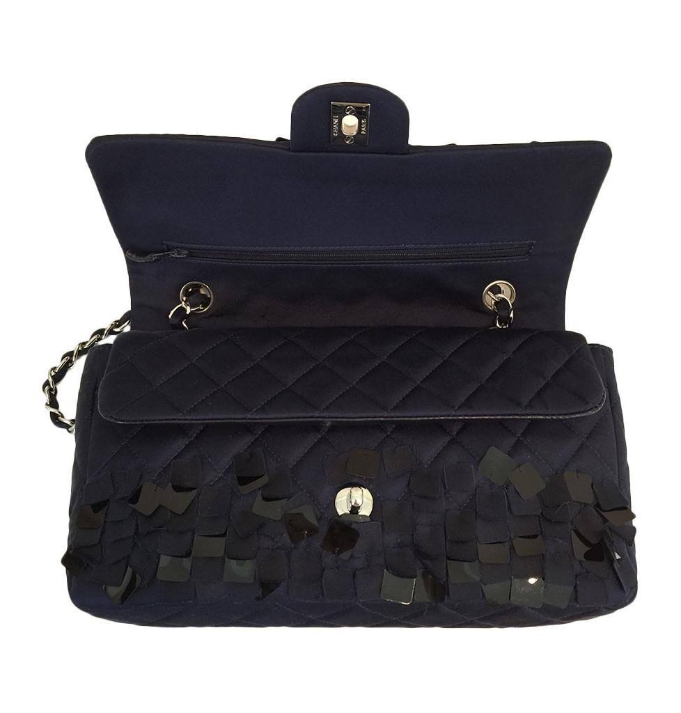Chanel Medium Double Flap Bag Navy Blue - Limited Edition