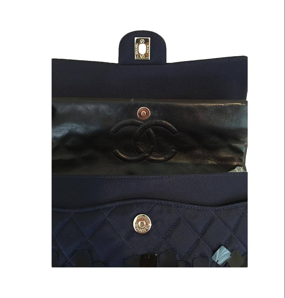Chanel Medium Double Flap Bag Navy Blue - Limited Edition