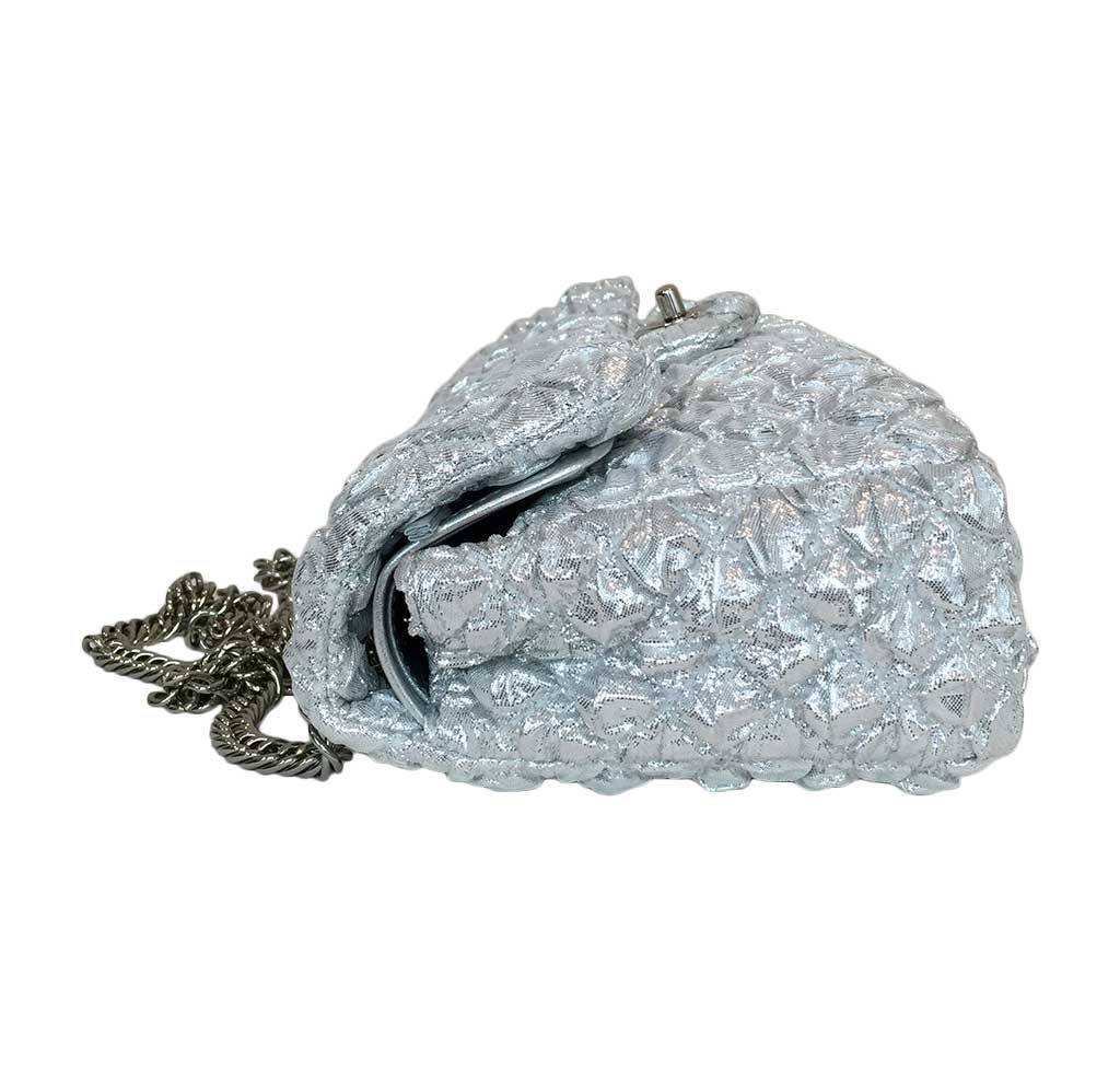 Chanel Double Flap Bag Small Silver - Limited Edition