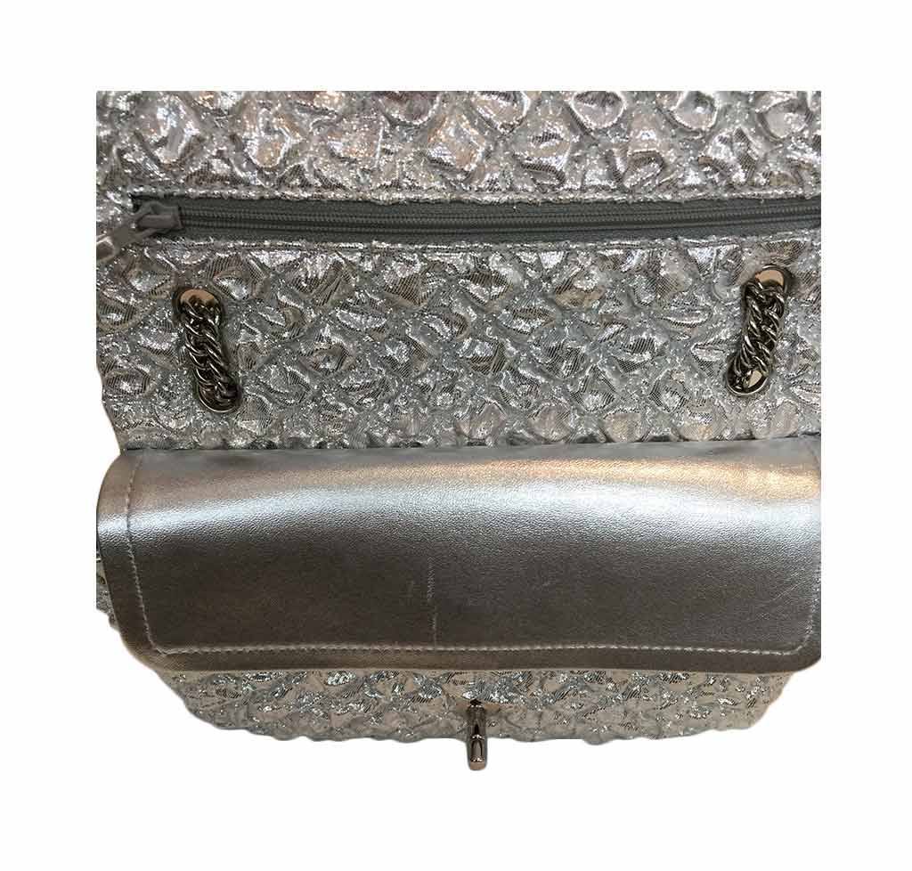 Chanel Double Flap Bag Small Silver - Limited Edition