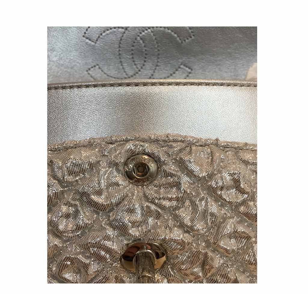 Chanel Double Flap Bag Small Silver - Limited Edition