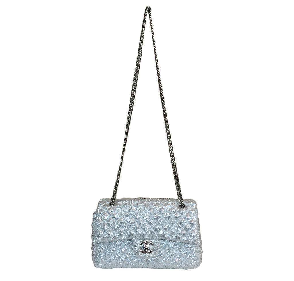 Chanel Double Flap Bag Small Silver - Limited Edition
