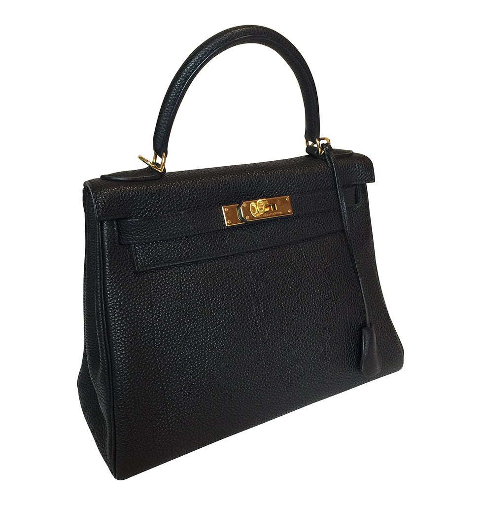 Hermès Kelly 28 Sellier Nata Epsom GHW