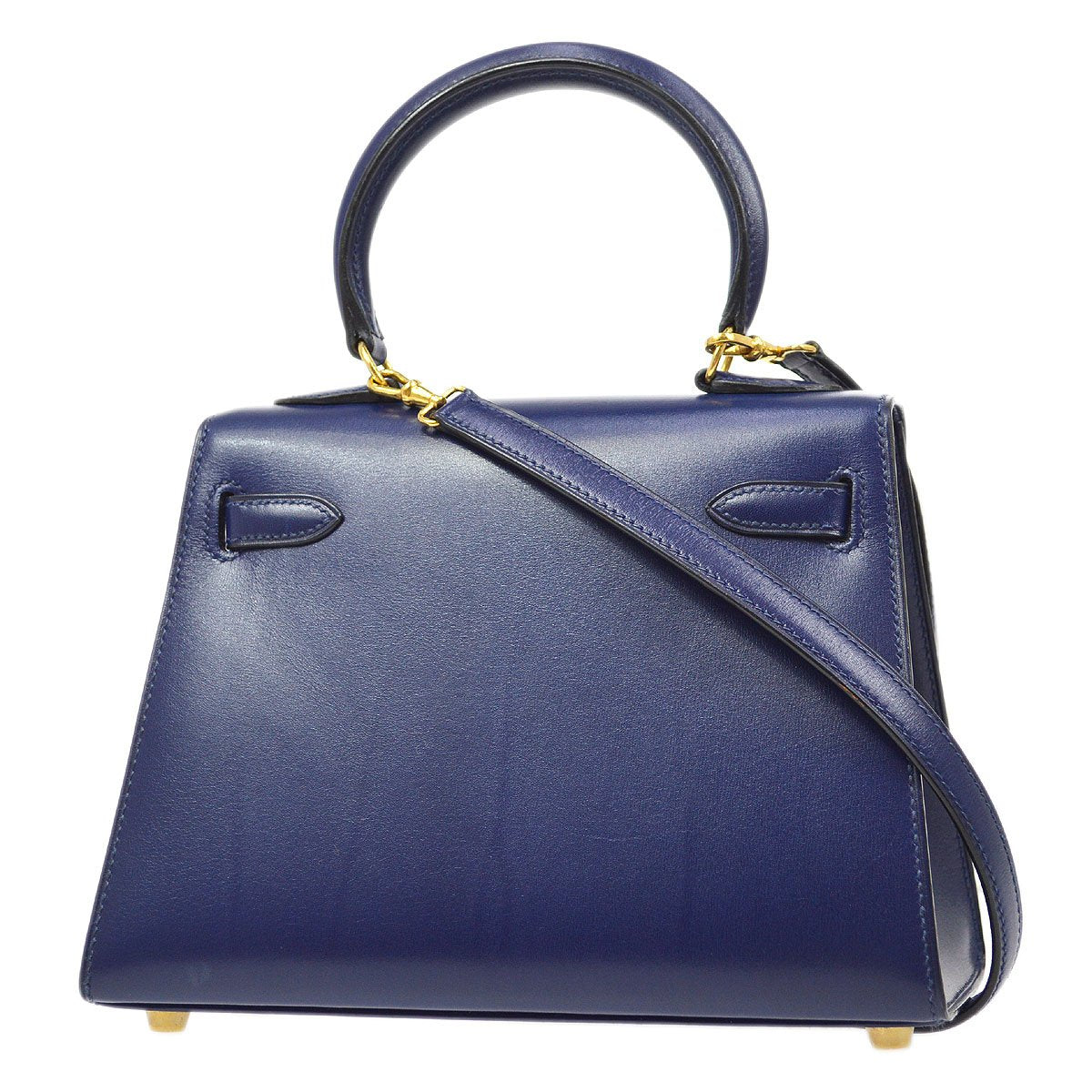 Hermes 1995 Blue Box Calf Mini Kelly 20