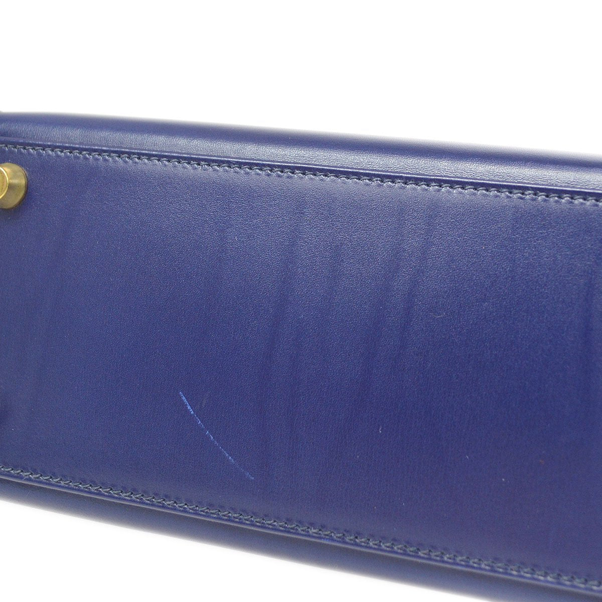 Hermes 1995 Blue Box Calf Mini Kelly 20