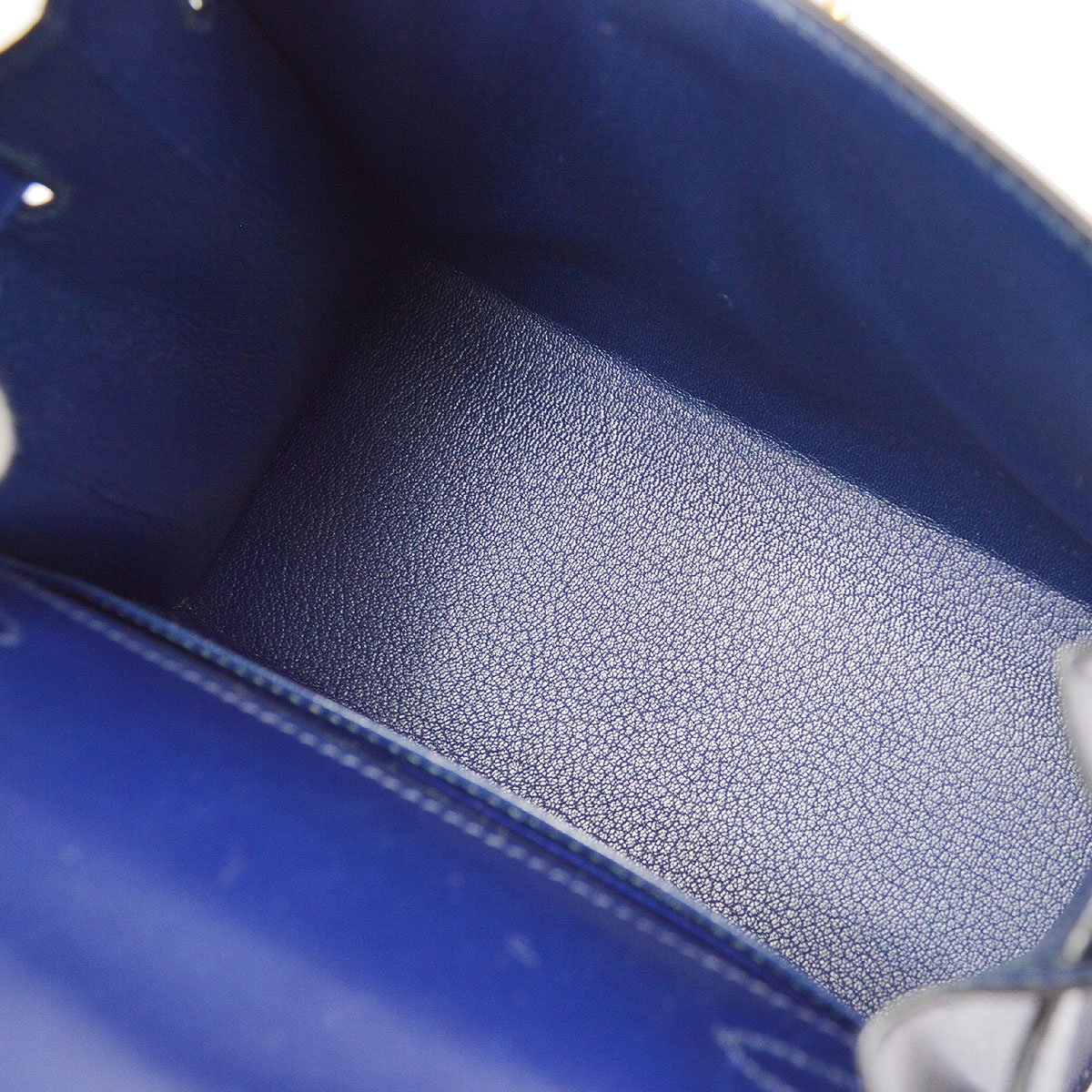 Hermes 1995 Blue Box Calf Mini Kelly 20