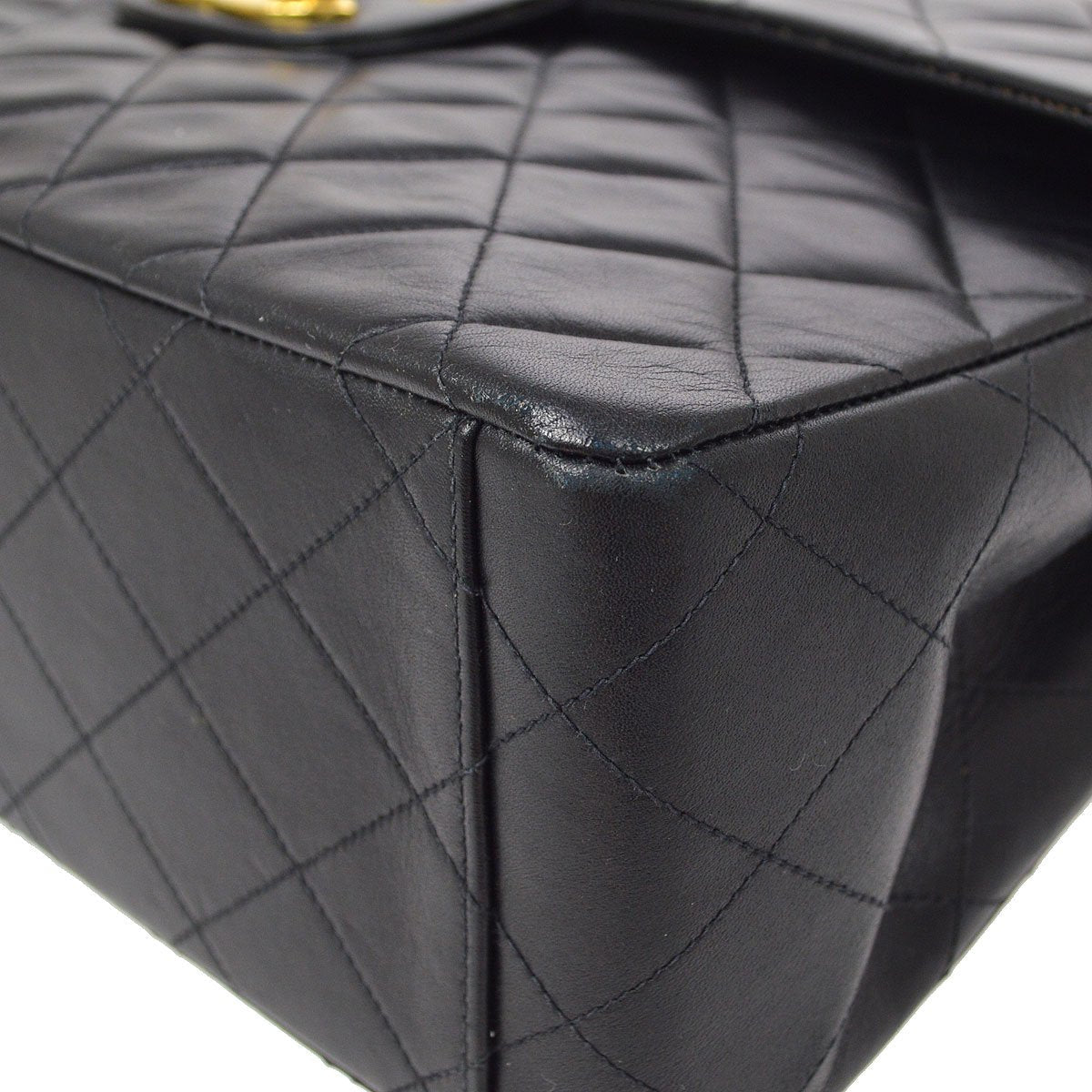 CHANEL 1991-1994 Classic Flap Maxi Black Lambskin