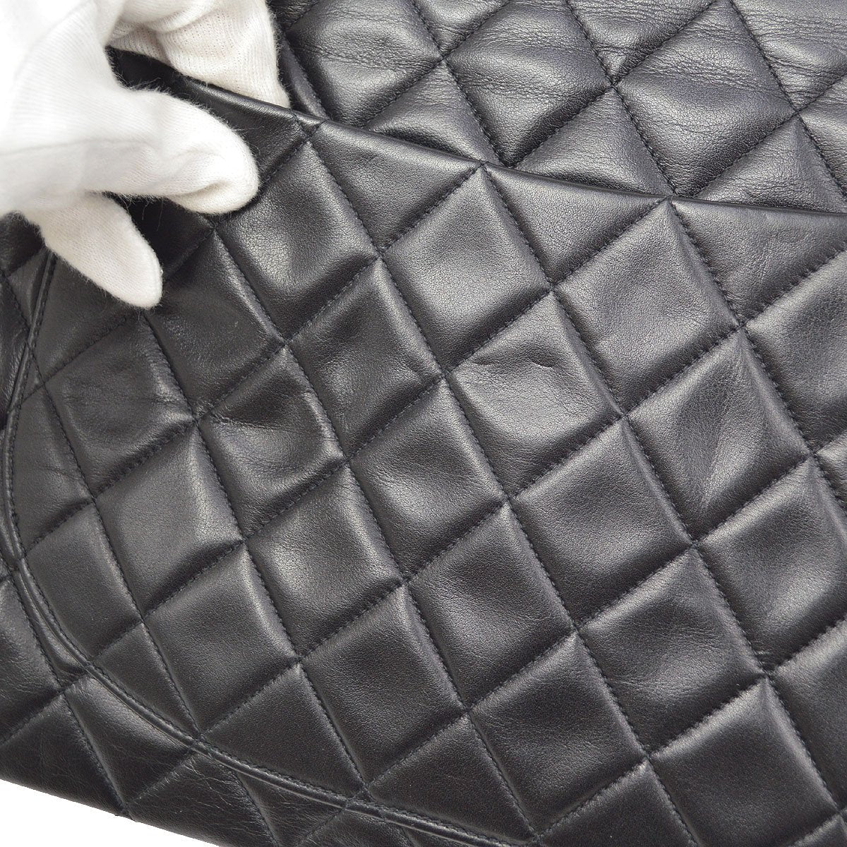 CHANEL 1991-1994 Classic Flap Maxi Black Lambskin