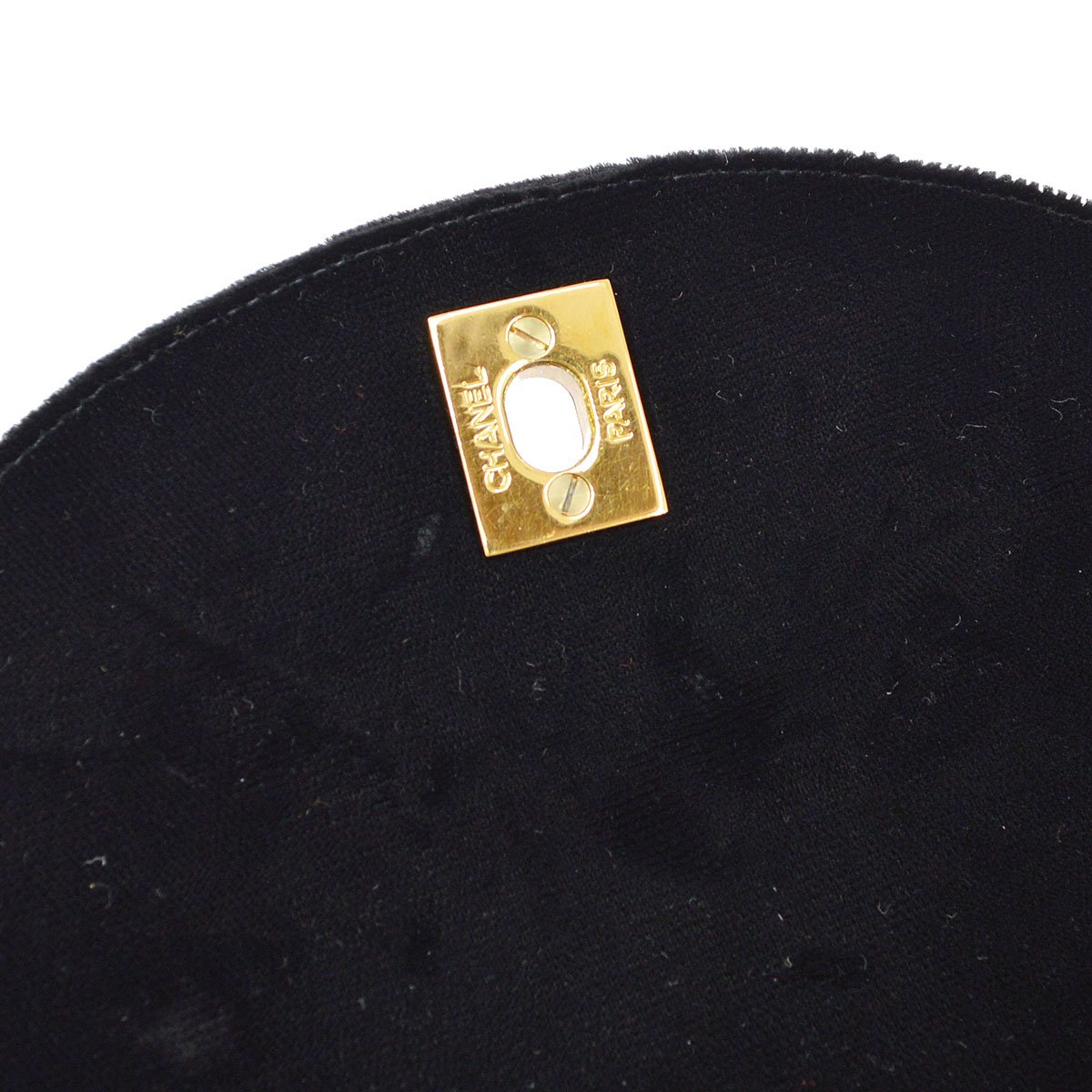 CHANEL * 1990s Black Velvet DUMA Backpack Large