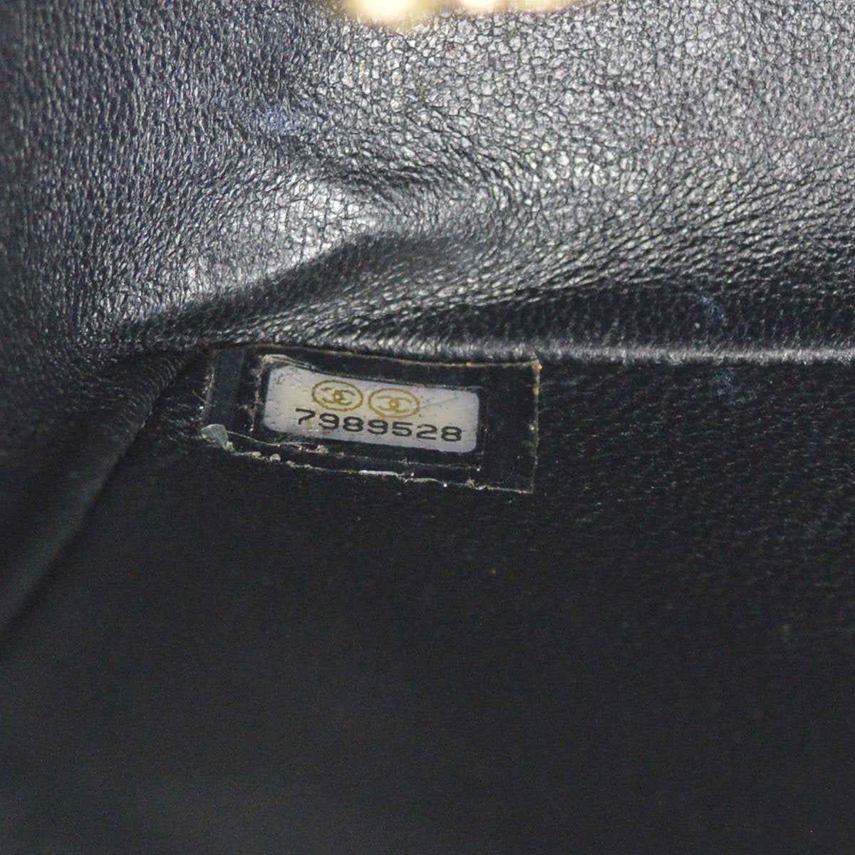CHANEL 2001-2003 Classic Square Flap 17 Black Caviar