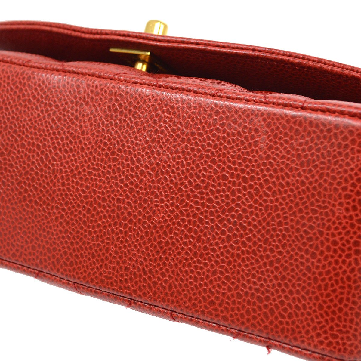 CHANEL 1991-1994 Red Caviar Diana Small