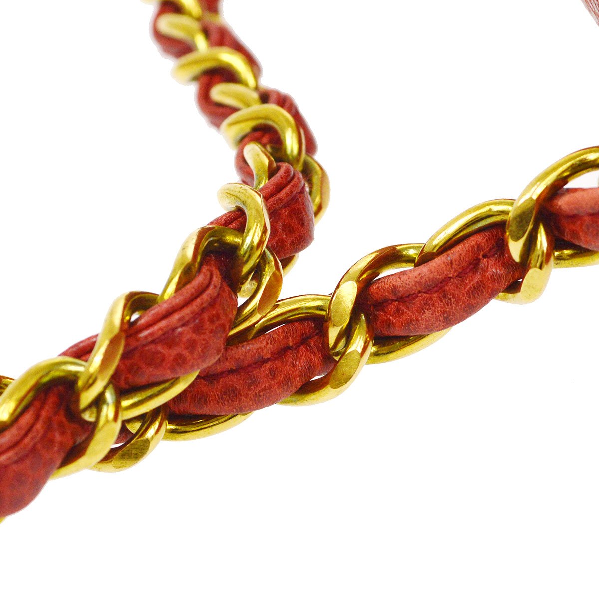 CHANEL 1991-1994 Red Caviar Diana Small