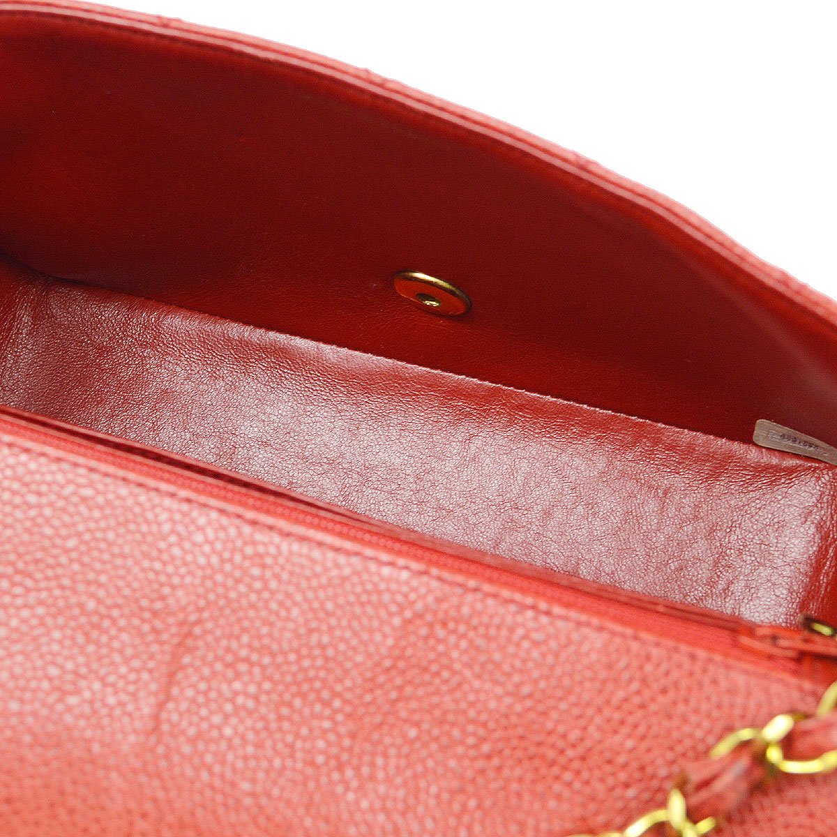 CHANEL 1991-1994 Red Caviar Diana Small