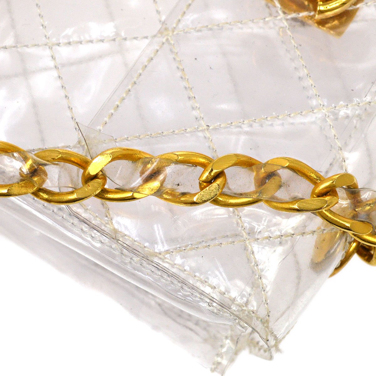 CHANEL * 1986-1988 vinyl Straight Flap Micro