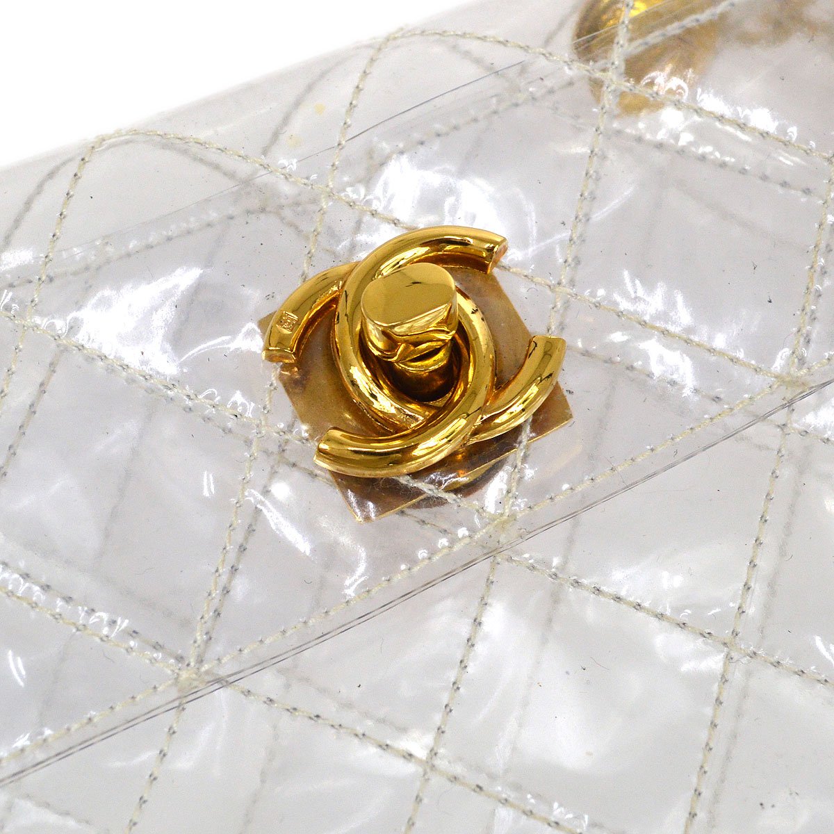 CHANEL * 1986-1988 vinyl Straight Flap Micro