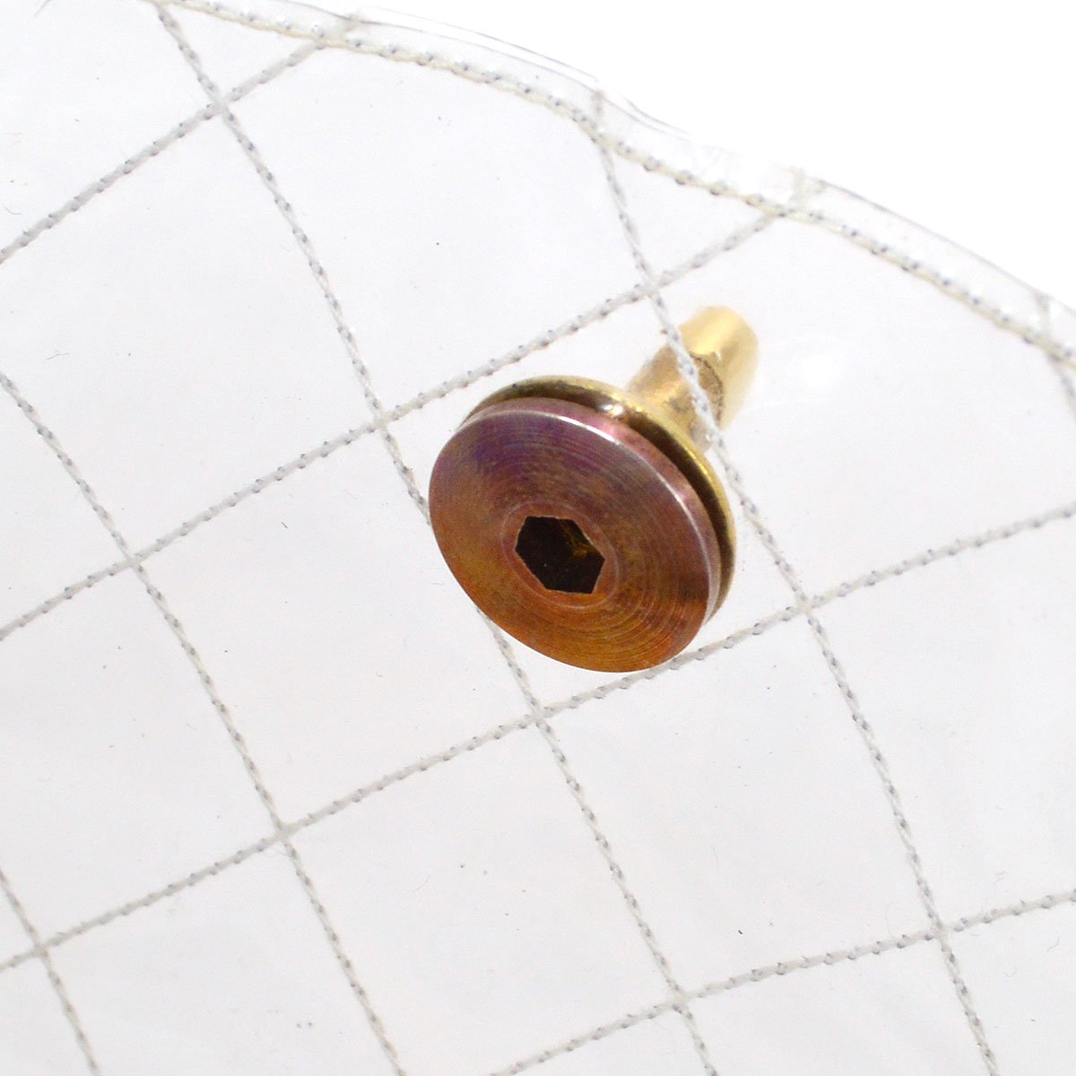 CHANEL * 1986-1988 vinyl Straight Flap Micro