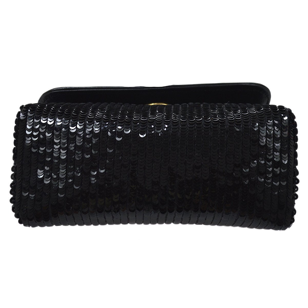 Chanel 1986-1989 Black Sequins Pochette