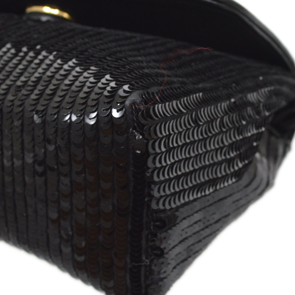 Chanel 1986-1989 Black Sequins Pochette